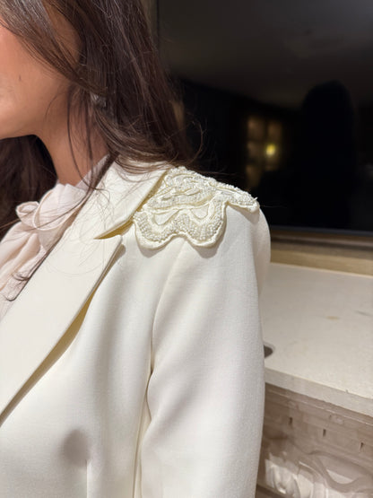 OFFWHITE CAMELLIA  SUIT